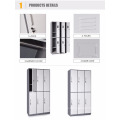 Factory direct supply employee locker worker locker 6 door metal locker